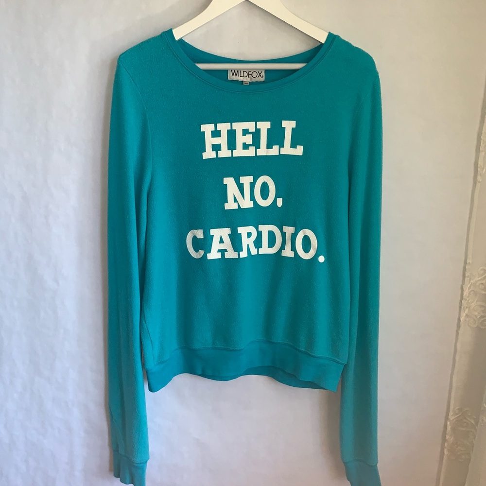 WILDFOX Hell No Cardio Signature Jumper - Picture 2 of 8